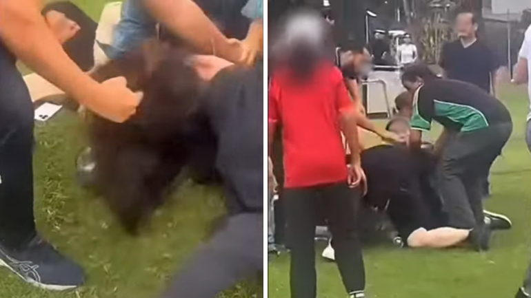 Five people have been charged after a wild brawl in Sydney.