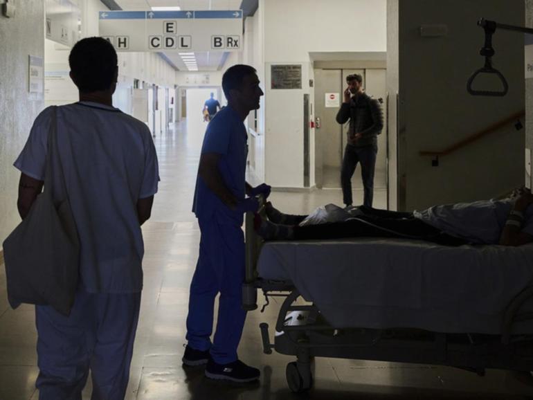 Transport networks were halted and hospitals left without power across Spain and Portugal.