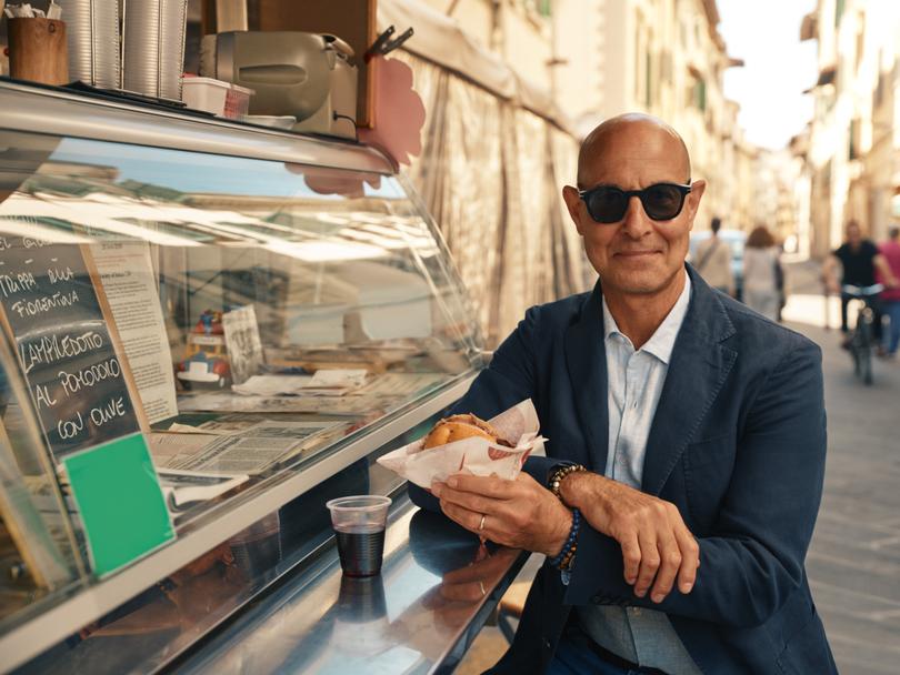Stanley Tucci returns to Italy.