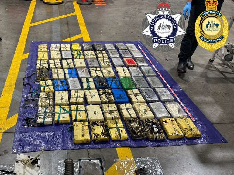 A man has been charged with importing 140kg of cocaine into Queensland from the United States. (HANDOUT/AUSTRALIAN FEDERAL POLICE)