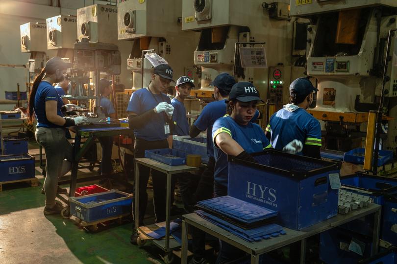 Workers at a factory in Malvar, in the Philippine province of Batangas, on April 8, 2025. President Donald Trump’s turnover of the economic order has unleashed changes that could prove lasting, because other countries will adjust.