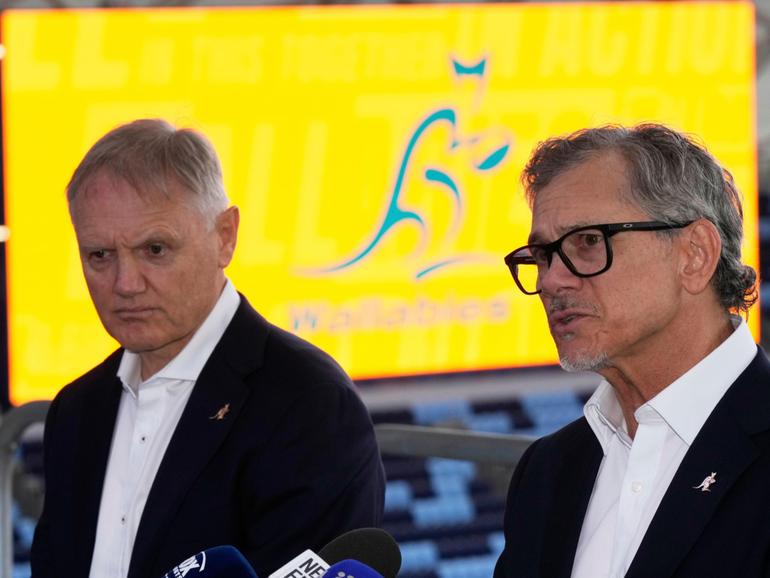 Joe Schmidt and Les Kiss today.