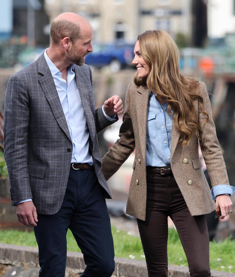 The royal couple, known as the Duke and Duchess of Rothesay when in Scotland, were all smiles during a visit to Aros Hall.