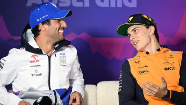 Daniel Ricciardo and Oscar Piastri have both qualified in the top five for the Canadian F1 GP. (Joel Carrett/AAP PHOTOS)