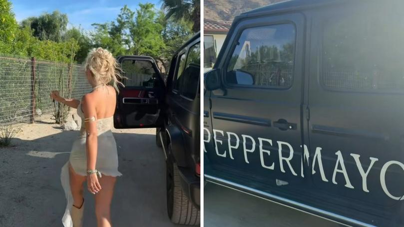 A TikTok posted by the brand shows influencer Ami Charlize getting into a Peppermayo-branded Mercedes.