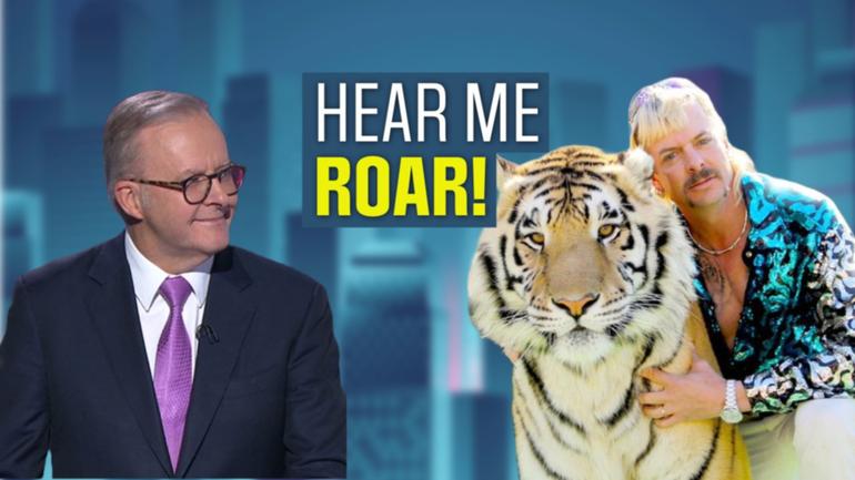 WATCH: In today’s episode of Newsworthy, Ben O’Shea reveals why Joe Exotic backed Albanese. Plus, Penny Wong’s Voice comment gives Dutton ammo & we unpack the PM’s press club appearance.