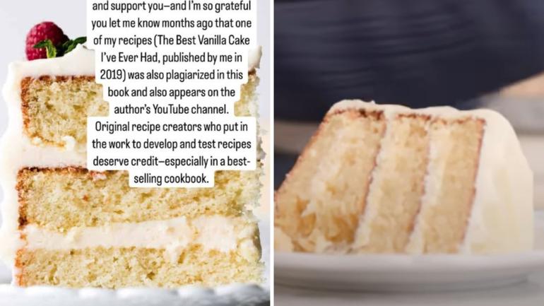 Sally McKenney's cake, pictured left, and Brooke Bellamy's pictured right.