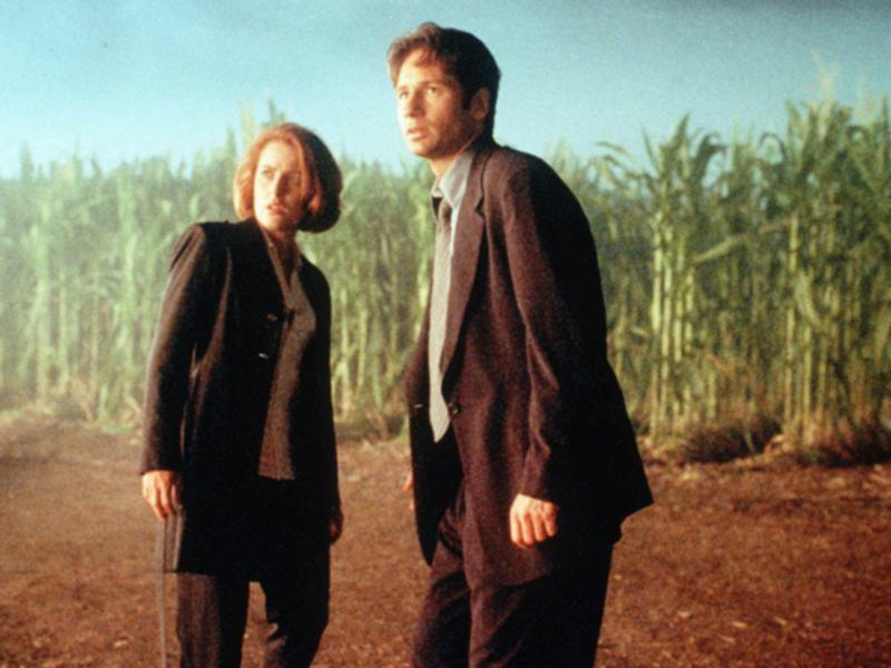 David Duchovny (right) and Gillian Anderson have admitted there was tension on The X-Files set. (AP PHOTO)