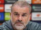 Tottenham's head coach Ange Postecoglou has been hailed "a great man" by one of his star players. (AP PHOTO)