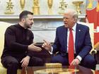US President Donald Trump and Ukraine's President Volodymyr Zelensky.