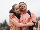 Sam Kerr’s Chelsea celebrate another WSL title. 