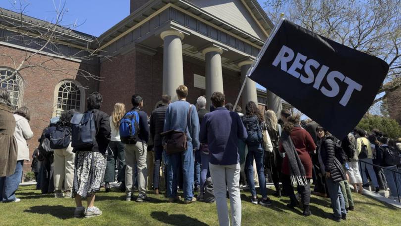 Harvard has called President Trump demands an attack on free speech and academic freedom. (AP PHOTO)