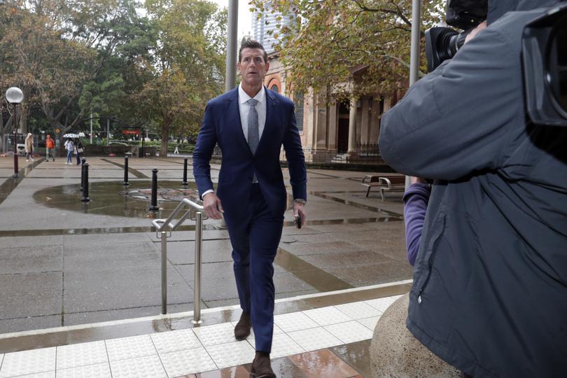 Ben Roberts-Smith arrives at the Federal Court in Sydney.