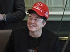 Billionaire DOGE chief Elon Musk has made history by wearing two hats at once at a White House meeting, prompting US President Donald Trump to joke about his unique style.