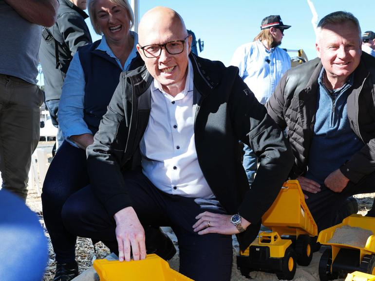 Peter Dutton has launched a final blitz across marginal electorates as the Coalition revealed $14 billion in savings.