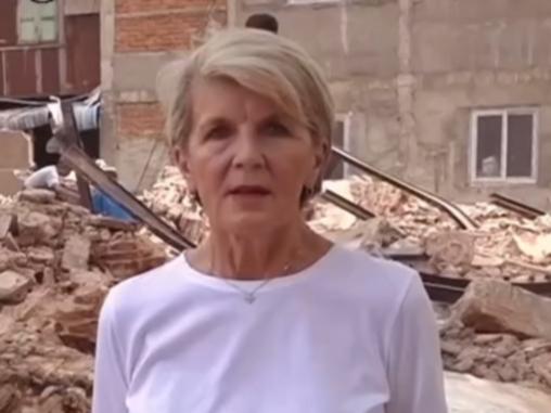 Julie Bishop’s absence from the campaign trail in Curtin has sparked questions, but Liberals insist she has been silenced by diplomatic rules.