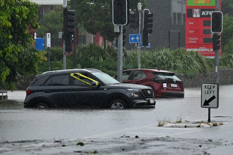 Flood damage in Queensland, Australia.