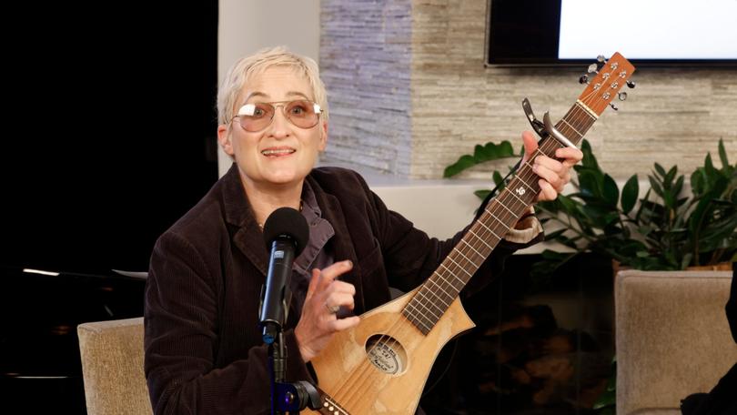 STUDIO CITY, CALIFORNIA - JANUARY 20: Jill Sobule performs during Concert For America 2025 - Los Angeles on January 20, 2025 in Studio City, California. (Photo by Frazer Harrison/Getty Images)