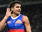 Luke Beveridge wants everyone to respect the privacy of exiled Bulldog Jamarra Ugle-Hagan. (Joel Carrett/AAP PHOTOS)