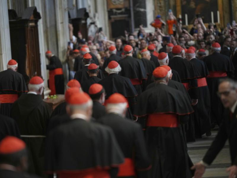 About 135 cardinals under the age of 80 will enter the conclave to chose the next Pope. (AP PHOTO)