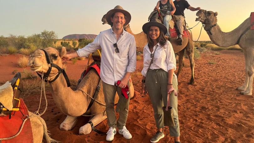 Charlie Albone and Clarissa Feildel visit Uluru