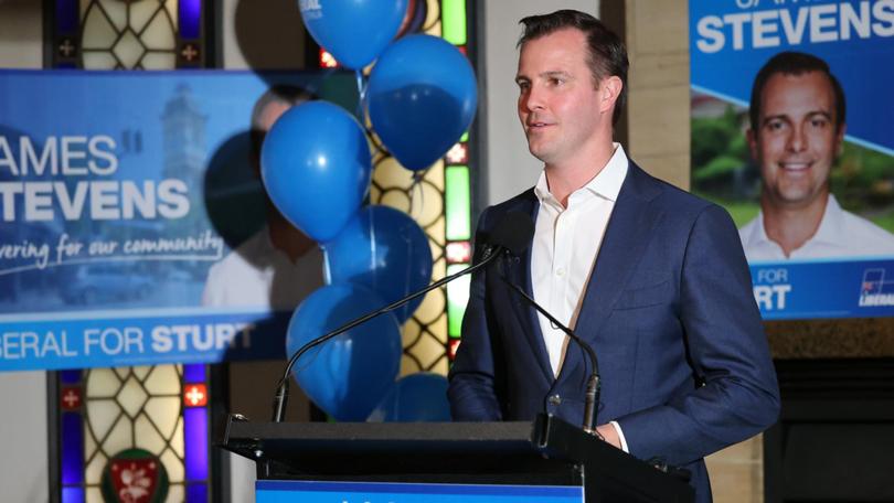 An exit poll from Saturday suggests Liberal member for Sturt James Stevens is at risk of losing his seat. NewsWire / David Mariuz