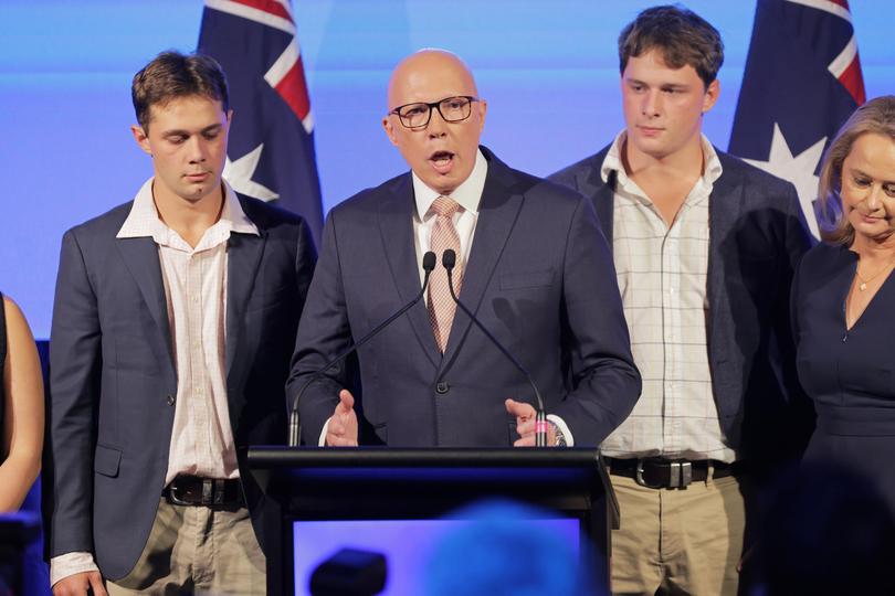 Mr Dutton owned the loss and said he had congratulated Anthony Albanese.