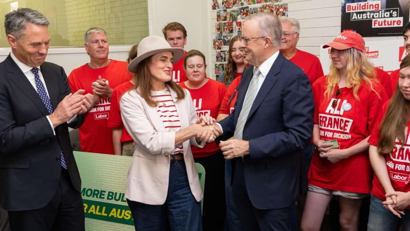 Ali France, running in Dickson for the third time, has enjoyed the strong support of the PM.