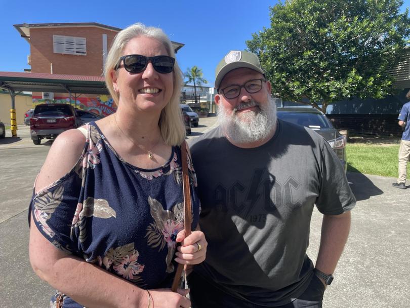 Davin Grieve (right) said he did not want Mr Dutton to win.