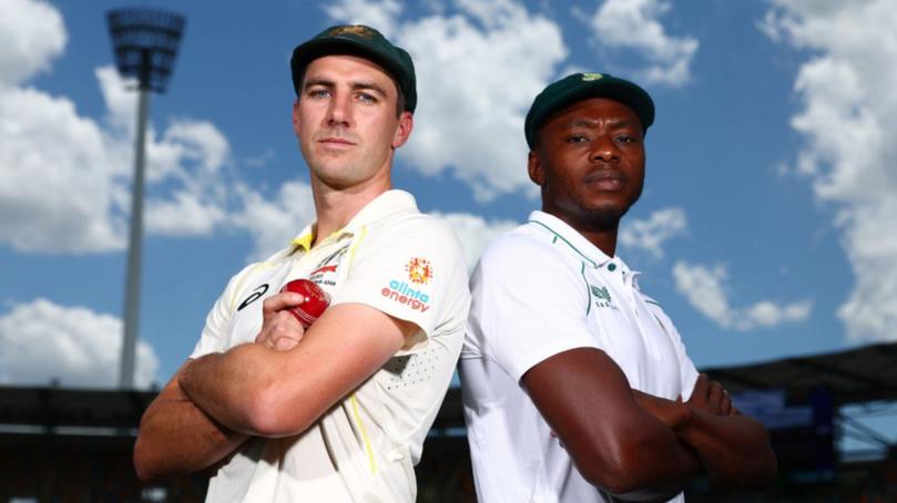 Kagiso Rabada (right) is serving a provision ban after testing positive to a recreational drug.