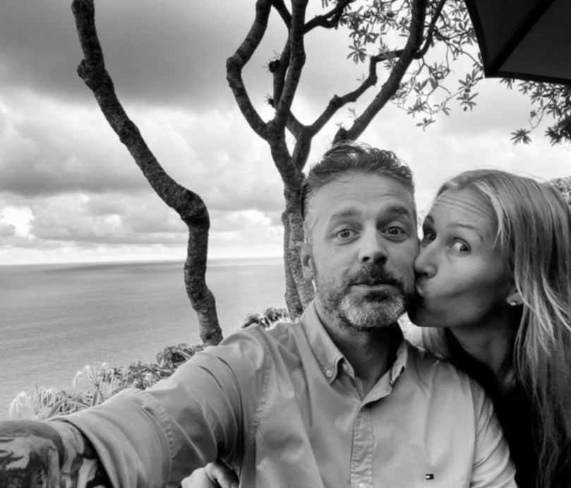 Jock Zonfrillo and his wife Lauren.