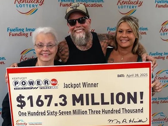 A couple who won a massive Powerball jackpot have been arrested.