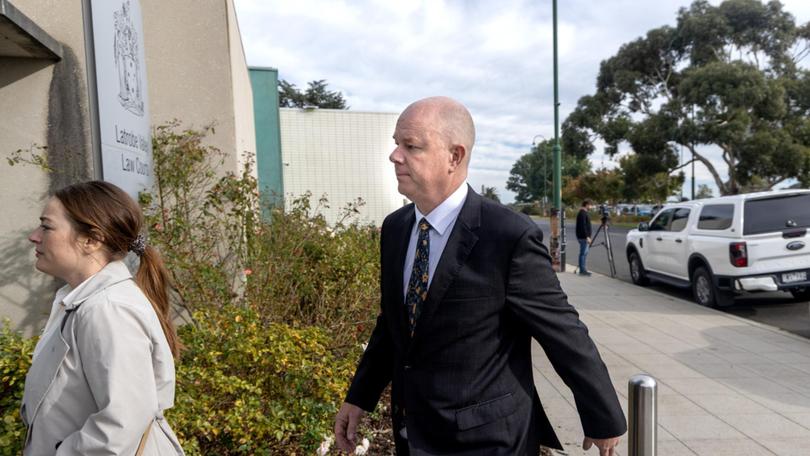 Mr Patterson finished giving evidence on Monday after three days of questions. Picture: NewsWire / David Geraghty