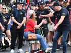 Ali France joined union members at a Labor Day rally after her historic defeat of Peter Dutton. 