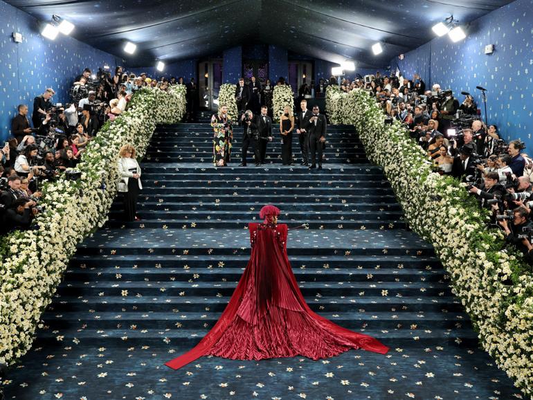 Teyana Taylor attends the 2025 Met Gala Celebrating "Superfine: Tailoring Black Style" at Metropolitan Museum of Art.