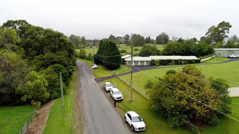 Derriwong Road in Dural near where the caravan “seized” by Sayit Akca was found.