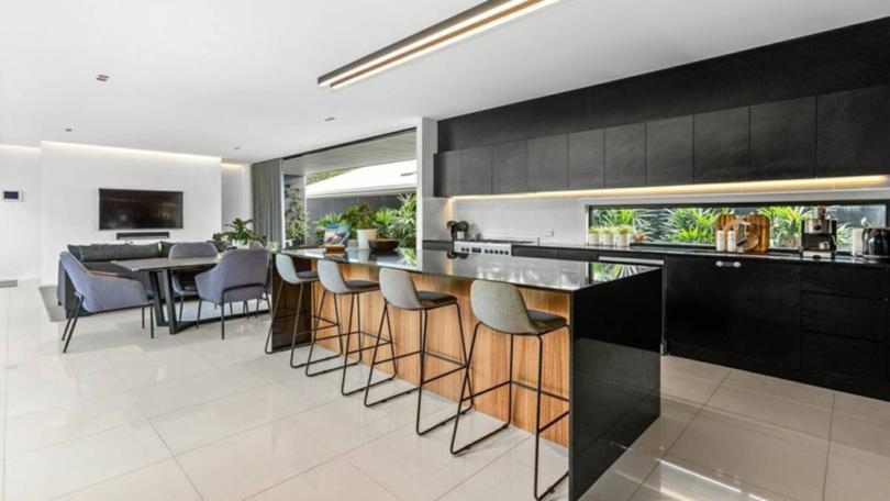 Built in 2017, the four-bedroom property is located only 200m from Casuarina Beach.