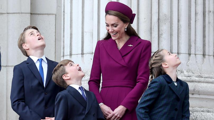 The royal family's most recent outing at the VE Day parade.