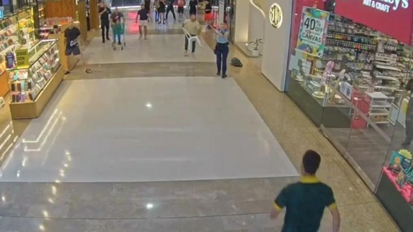 Inspector Amy Scott confronts Joel Cauchi inside Westfield Bondi Junction.