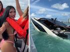 Many influencers seemed unbothered by the sinking yacht and continued to take selfies throughout the rescue while others prioritised saving their most prized possessions.