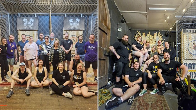 From tradies to teachers, students to retirees — everyone’s welcome in the axe throwing community.