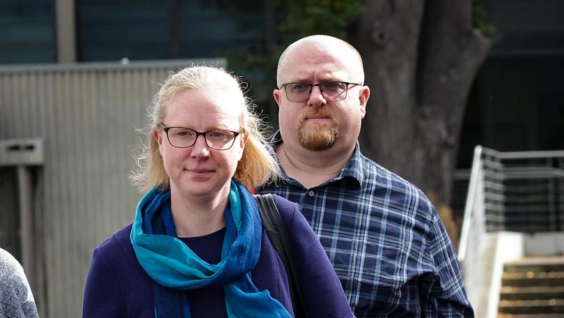 Anna Terrington and Matthew Patterson. Picture: NewsWire/Ian Currie