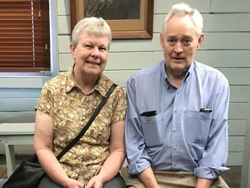 Korumburra pastor Ian Wilkinson and wife Heather Wilkinson met with members of their church after the fatal lunch, before they fell ill. Pic: Supplied (Facebook)