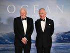 David Attenborough and King Charles III attend the "Ocean With David Attenborough" World Premiere at The Royal Festival Hall on May 06, 2025 in London, England.
