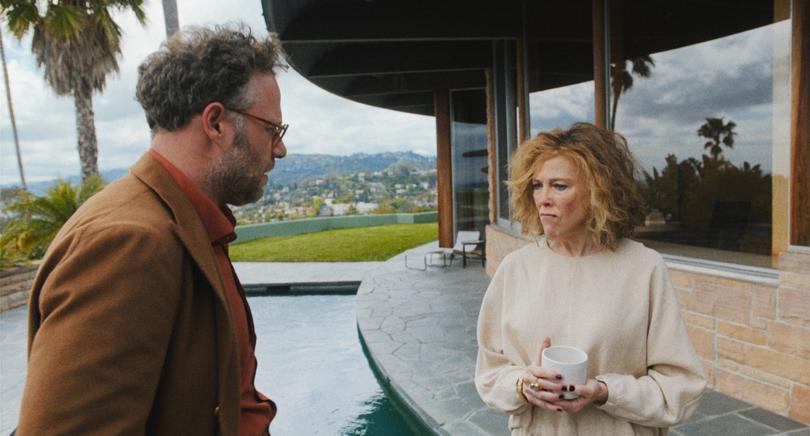 Seth Rogen and Catherine O'Hara in The Studio, now streaming on Apple TV+.