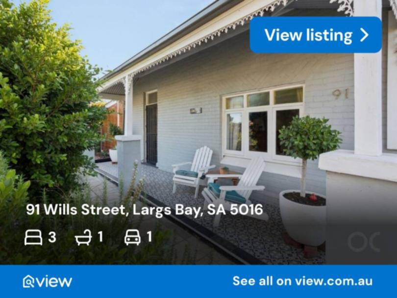 91 Wills Street, Largs Bay, SA 5016.