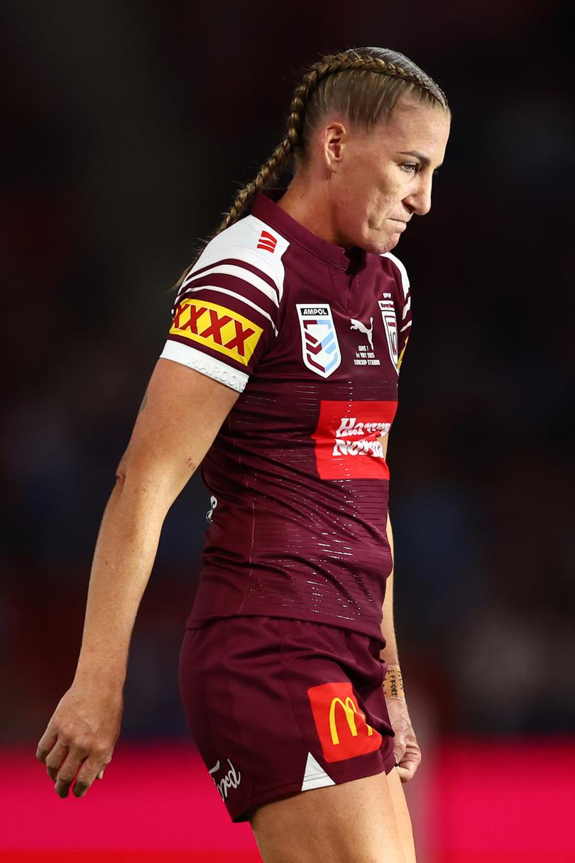 Ali Brigginshaw must lead the Maroons to a Game ii win.