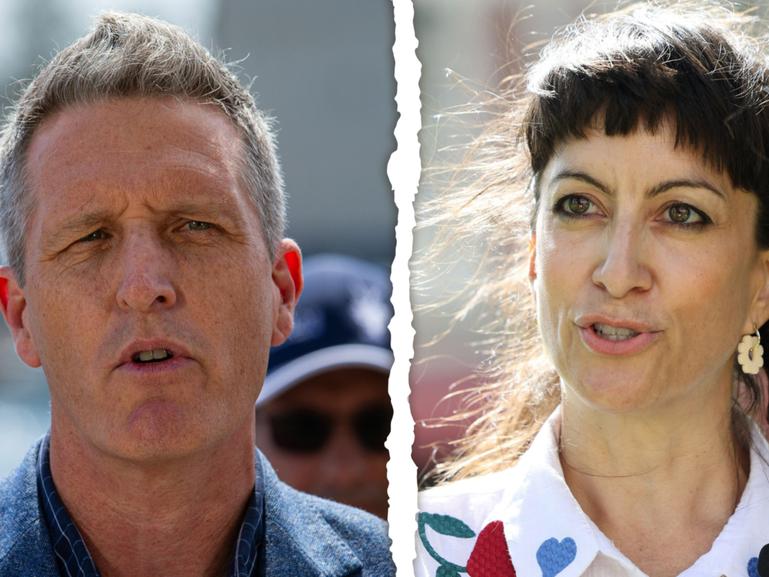 Labor's Josh Wilson and independent Kate Hulett.