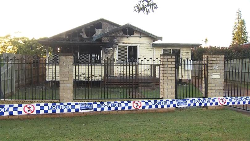 The house was significantly damaged.