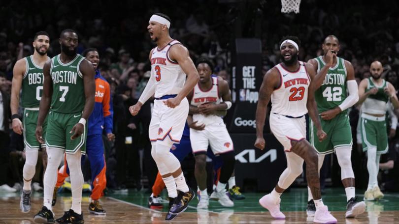 New York have scored consecutive huge come-from-behind NBA playoff wins in Boston. (AP PHOTO)